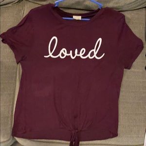 Burgundy Crop top